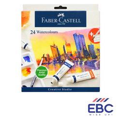 FABER-CASTELL Creative Studio Watercolour Paint Set – 24 x 9ml Tubes